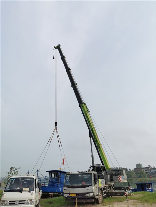 定边县桥梁建设吊装案例